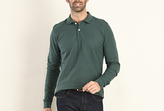 Polo manches longues homme Vert Foncé - ANDY II ML