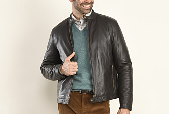 Blouson cuir homme Chocolat - CARTER
