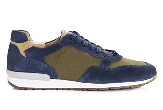 Sneakers homme Velours Bleu et kaki - CANBERRA II