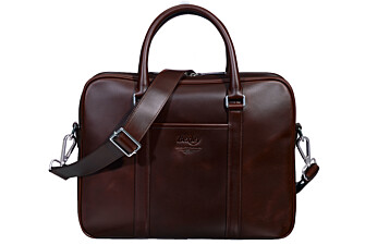 Cartable homme cuir avec bandoulière Chocolat - KARLINGTON III