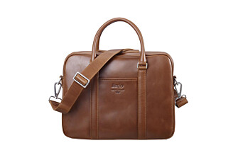 Cartable homme cuir avec bandoulière Gold - KARLINGTON III
