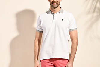 Polo Blanc et Gris Chiné homme - ARDLEY