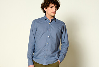 Chemise coton lin Bleu Orage - SILBERT