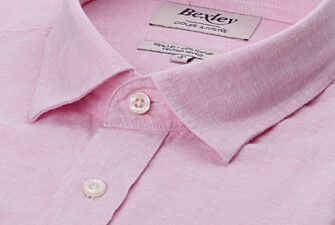 Chemise coton lin Chambray Rose - SILBERT