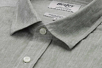 Chemise Homme Chambray Vert Kaki - SILBERT