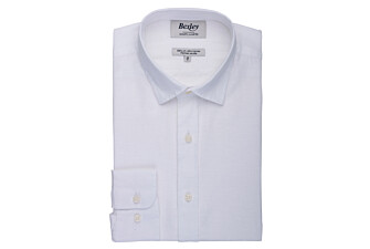 Chemise Homme Chambray Blanc à Motif - SILBERT