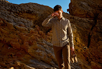 Chemise Homme Chambray Navy et Camel - SILBERT