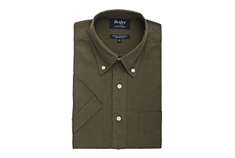 Chemise coton/lin  Indigo - Chambray Vert Foret - COLTEN MC
