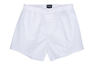 Boîte de 2 caleçons homme Uni Blanc et imprimé navy et beige - ELON