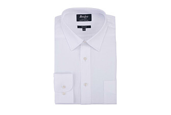Chemise blanche texturée - Col français - NOLBERT