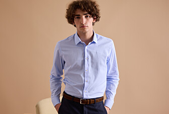 Chemise twill chevrons homme Bleu ciel - CAMÉLIEN