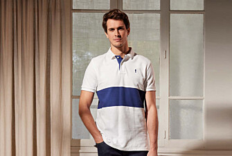 Polo homme Blanc et Marine - AURICK