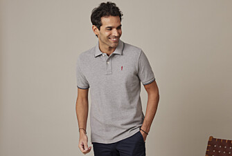 Polo homme Gris Chiné et Navy - ADNEY