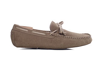 Chaussons homme croûte de velours Taupe