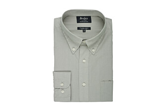 Chemise manches longues coton et lin Vert tilleuil - COLTEN