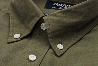 Chemise coton/lin Chambray Vert Foret - COLTEN