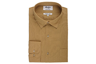 Chemise coton lin Caramel - Poche poitrine - SYLBERT