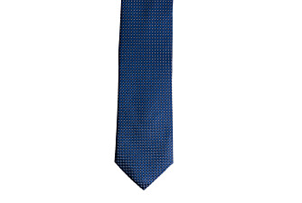 Cravate homme Soie bleue pétrole motif Carré blanc