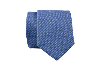 Cravate homme Soie Faux-uni Bleu Océan