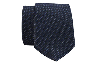 Cravate homme en soie faux-uni vert foncé et bleu ciel