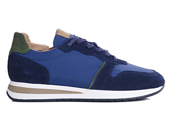 Sneakers homme Velours Navy et Vert - MURTOA
