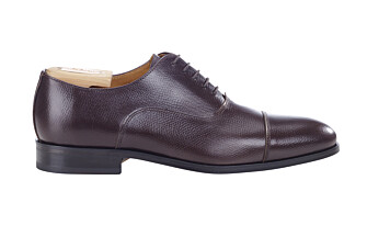 Richelieu Homme en Cuir Grainé Chocolat - RICKFORD