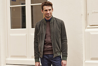 Blouson homme cuir Vert foncé - SEAN II