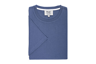 Tee-shirt coton bio uni Bleu Gris - EDGAR III