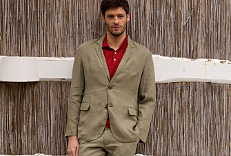 Blazer lin homme Taupe - LUBIN