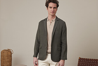 Blazer lin homme Olive Foncé - LUBIN