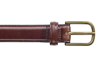 Ceinture cuir homme Chocolat Patiné - SOUTHGATE