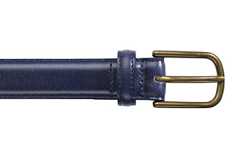 Ceinture cuir homme Navy Patiné - SOUTHGATE