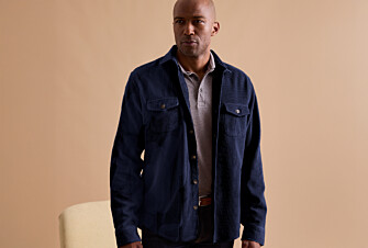 Surchemise en velours Navy - VICTORIN