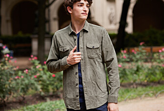 Surchemise en velours Vert Army - VICTORIN