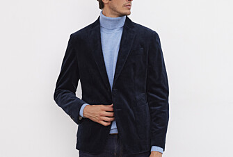 Blazer velours homme Marine - LÉANDRUS