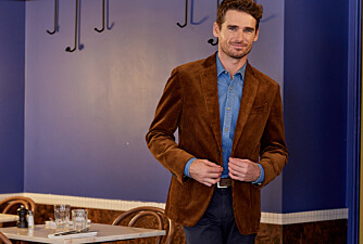 Blazer velours homme Chamois - LÉANDRUS