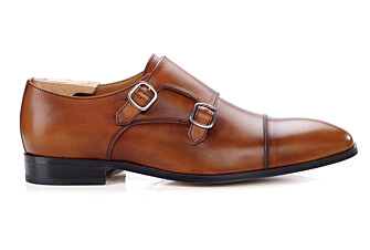 Chaussures homme double boucle Gold Patiné - CHEDINGTON