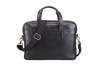 Cartable en cuir Chocolat Foncé - HARWINTON