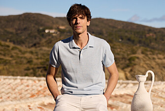 Polo homme Bleu Ciel Chiné - BRAIDEN