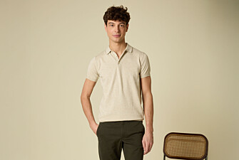 Polo habillé homme Beige Chiné - BRAIDEN