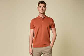 Polo habillé homme Terracotta - BRAIDEN II