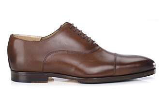 Richelieu Châtaigne patiné homme semelle cuir avec patin gomme - SPEZIA II PATIN