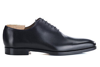 Richelieu homme Noir semelle cuir avec patin - BELLAGIO PATIN