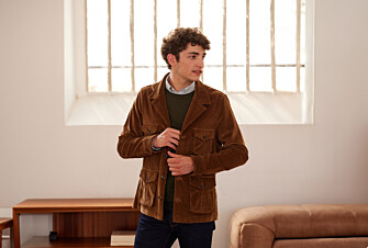 Veste saharienne en velours Camel foncé - FLORENCIEN