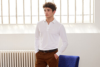 Polo manches longues homme Blanc - ALEC II ML