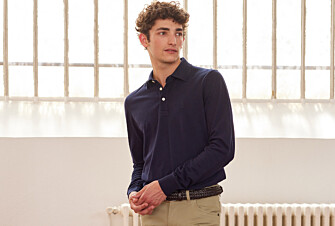Polo manches longues homme Marine - ALEC II ML