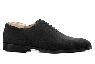 Richelieu Velours Noir semelle gomme - PETER GOMME VILLE