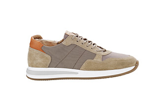 Sneakers homme kaki clair et velours Beige - NIRRANDA II