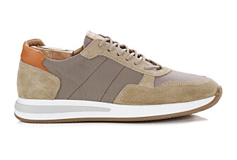 Sneakers homme kaki clair et velours Beige - NIRRANDA II