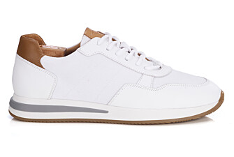Sneakers homme - Cuir et Velours Blanc - NIRRANDA II